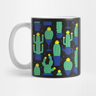 Cactus Garden Seamless Pattern Mug